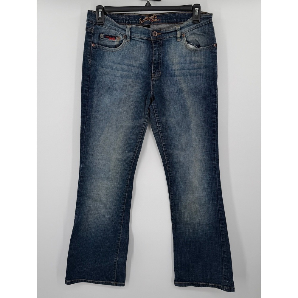 Southpole Jeans 13 Blue Denim Medium Wash Bootcut Y2K Skater Grunge RN82628